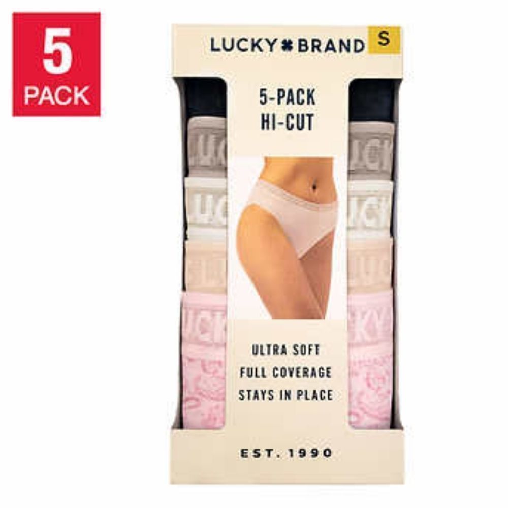 Lucky Brand Ladies' Hi Cut, 5-Pack